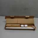5/8 Diameter Curtain Rods 30-60 Inch, for 30-54 Inch Windows, Adjustable Splicing White Curtain Rods for Windows with Brackets, Window Rod Long Small Curtains Rod