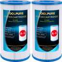 POOLPURE Replacement Filter for Type A or C, Compatible with Intex 29000E/59900E, Easy Set Pool Filters, Summer Escapes or Summer Waves Above Ground Pools, Pack of 2