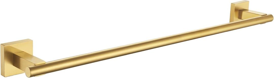 Suyar Brushed Gold Towel Bar, SUS 304 Stainless Steel Bathroom Towel Holder for Wall, 23.5 Inch