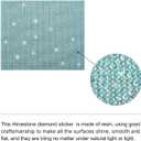 MECCANIXITY Bling Crystal Rhinestone Sheet Self-Adhesive Rhinestone Diamond Gems Sticker 9.44 x 7.87 Inch DIY Car Decoration Sticker for DIY Car Phone Clothing, DIY Craft Lake Blue