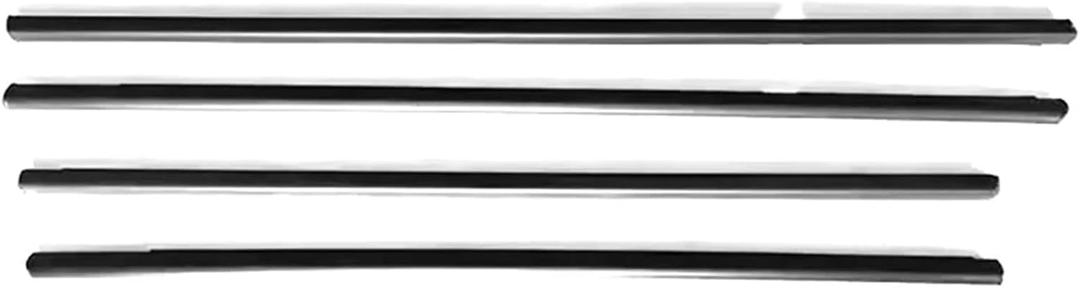 4Pcs/Set Window Glass Weatherstrip Moulding Trim Rubber Pressure Sealing Strip Compatible with Chevrolet Cruze 2009-2013