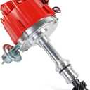 Ignition Distributor Replacement For Oldsmobile Olds V8 260 307 330 350 400 403 425 455 Engine 1968-1976 Replace 1045511 403RHEI PC6009 PE328 HEI Distributor w/Cap & Rotor