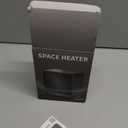 Lerat Space Heater, Portable Mini Heater for Indoor Use, 500W Fast Heating Small Desk Heater with Overheating & Tip-Over Protection, Lightweight Electric Heaters for Office, Home, Camping (Black)