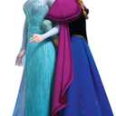 Cardboard People Elsa & Anna Life Size Cardboard Cutout Standup - Disney's Frozen (2013 Film)