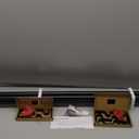 TONIAL1 Inch Double Curtain Rods 72 to 144 Inch (6 to 12 ft), Heavy Duty Decorative Drapery Rod for Windows 69 to 140 Inch (5.75 to 11.7 ft) with Classic Cap Finial, Black