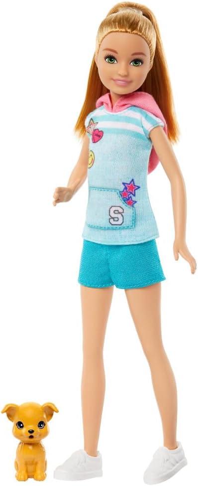 Barbie Stacie Doll with Pet Dog, from and Stacie to The Rescue Movie Toys, Blonde Hair Doll