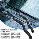 1 Pair 42765 Front Windshield Wiper Arm Kit For 2009-2016 Dodge Ram | Compatible with Dodge Ram 1500 2500 3500 4500 5500 Replacement 55277449AC55277450AB