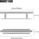 10 Pack Self-Stick Push Pull Helper ABS Plastic Wardrobe Handle Instant Cabinet Drawer Furniture Handles (Silver)