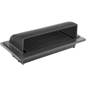 Prima Decorative Hardware Floor Vent Air Deflector/Diverter 4"x10"  Dome Design, Heavy Duty, Cast Aluminum Air Vent Deflectors - Rust Free, Powder Coated Finish Floor Vent Deflectors - Black