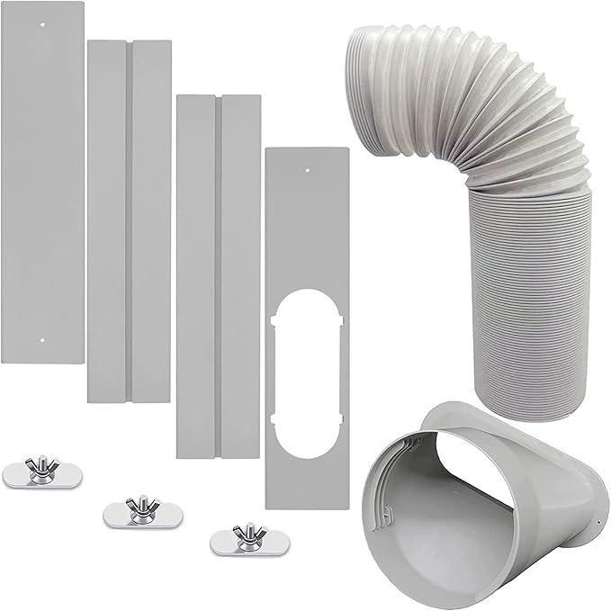 Window Slide Kit Plate for Exhaust Hose of 5 in. Adjustable Portable Air Conditioner Window Vent Kit