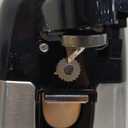 Amazon Basics 3-In-1 Electric Can Opener, Bottle Opener and Knife Sharpener, with Stainless Steel Blade, Magnetic Lid Holder, Automatic, Countertop, 50W, Black