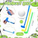 24 Pcs Plastic Mini Golf Clubs for Toddlers, Kids Golf Clubs Toy Set, Toy Balls for Kids Toddlers Outdoor Indoor Lawn Sports for Boys Girls