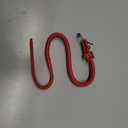 CollarDirect Rolled Leather Dog Collar, Soft Padded Round Puppy Collar, Handmade Genuine Leather Collar Dog Small Large Cat Collars 13 Colors (12-15 Inch, Red Smooth)