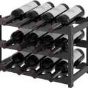 RackBamboo Storage Cabinet ShelfCountertop Shelf- Freestanding  Holder for Kitchen & Pantry (Black, 3-Tier)