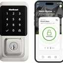 Kwikset Halo Wi-Fi Smart Lock, Keyless Entry Door Deadbolt, Geofence Auto-Unlock, Grade AAA Certified, No Hub Easy Install, Satin Nickel, Touchscreen