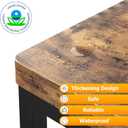 2 Step Wooden Step Stools for Adults Kids, Heavy Duty Stepping Stools Wooden Bed Step Stools for High Beds, Non-Slip 2 Bedside Foot Stool with 500 Lbs Capacity, Kitchen, Bed, RVS Step, Rustic Brown