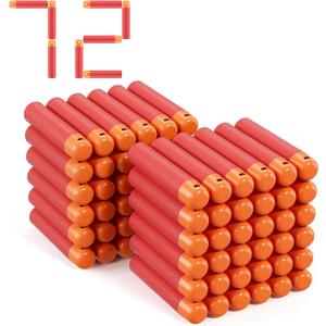 Mega Darts Refills for Mega Guns,72/120 Pcs Mega Dart Bullets Fit for Nerf Mega Guns, Mega Series Blasters, Mega Darts Bulk, Red Darts Fits for Nerf Mega Blasters (0.79in W)