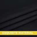 NICETOWN Room Darkening Draperies Curtains Panels, 2 Panels Black W52 x L108