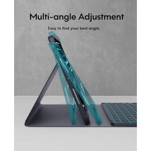CHESONA for iPad Pro 11 Inch (M4) 2024 Case with Keyboard, Magnetic Detachable Keyboard, Precise Cutouts Case with Pencil Holder, Rechargeable Wireless Folio Keyboard Case for iPad Pro M4 11'',  (For iPad Pro 11 inch (M4) 2024,