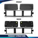 PIT66 Front Bumper Cover Lower Grille Trim Panel Compatible With Ford F150 2018 2019 2020 Black ABS Plastic JL3Z17B968BB