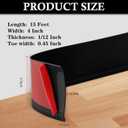 Flexible Baseboard Molding Trim 4" x 15 ft, 20ft 40ft 50ft 60ft 100ft Self-Adhesive Vinyl Wall Base Cove Base, Peel and Stick Rubber Wall Base Molding Trim