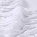 8 Pack White Cheesecloth Table Runner 10ft Boho Gauze Fabric 120 Inch Cheese Cloth Table Runner Rustic Sheer for Holiday Baby Shower Party Dcor Home Wedding Decoration