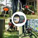 A Anleolife 3-Pound Heavy Duty Sawtooth 140-mil-by-328-ft Dual Core String Serrated Trimmer Line Spool for Walk Behind Wheeled Mowers with Built-in Line Cutter