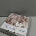 Criusia Drawer Organizers for Clothing 15 Pack, Foldable Fabric Closet Organizers and Storage Bins for Baby Clothes, Dresser Drawer Dividers for Adult Sock Underwear, Bra, Nursery Organization (Grey)