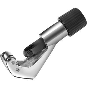 Flexzion Tube Cutter, Heavy Duty Tubing Pipe Cutter, 1/8 to 1-1/8 inch Cutting Diameter w/Reamer, Ideal for Cutting Copper, Aluminum, Brass, Steel, Plastic and More