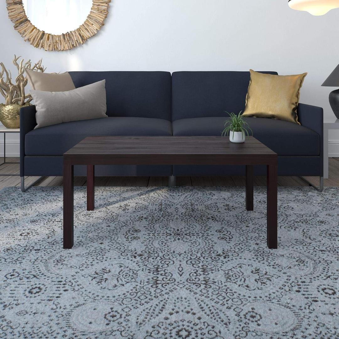 Ameriwood Home Parsons Coffee Table, Espresso (19 in x 39 in x 18 in (D x W x H))
