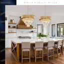 AXILIXI Modern Crystal Chandeliers Gold 20'' Crystal Ceiling Pendant Light 4 Tiers Raindrop Flush Mount Chandelier Golden Hanging Lamp Fixtures Round Chandelier for Entryway Foyer Dining Room