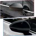 MUXEE Side Rear View Mirror Cover for Chevrolet Cruze 2016 2017 2018 2019 Bright Black Turn Signal Housing Cover Accessories(Without Turn Signal housing Slot.)