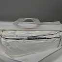 Down Fibers Comforter Oversize King Size,Luxurious All Seasons Hotel Collection Duvet Insert,54 Oz High Bulkiness Medium Warmth,Fluffy & Breathable for Bedroom, Guestroom, Hotel (White,120x98)