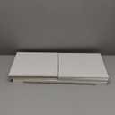 Furinno PASIR Book Shelf, 2-Tier Modern Bookshelf, Open Shelves Bookcase 9 x 12 x 21, for Living Room, Bedroom, Home Office, White