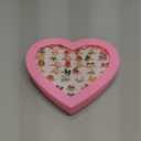 36pcs Little Girl Alloy Jewelry Rings, Adjustable, No Duplication Kids Play Ring in Box,Pretend and Dress Up Rings for 4-12 Year Old Girls Birthday Holiday Gifts, 4 5 6 7 8 9 10 11 12 Year Old Girl Toys for Kids