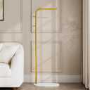 Freestanding Clothing Rack with Marble Base,Modern Garment Rack for Small Spaces,Sturdy Metal Coat Rack with Hooks,Clothes Rack for Hanging Clothes in Bedroom,Closet,Entryway (gold) 14.5"D x 22.83"W x 67"H