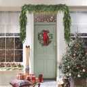 Lvydec Christmas Pine Garland Greenery Decoration, Realistic Cedar Cypress Garland for Holiday Mantel Fireplace Table Centerpiece