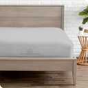 Extra Deep Pocket King Fitted Sheet Only, 100% Egyptian Cotton, High Thread Count, Fits 1824 Inch Mattress, Light Grey Solid, Soft & Breathable, Hotel Luxury Bottom Sheet, Single Fitted Sheet