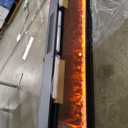 60 inch Electric Fireplace, 4.3" Ultra-Thin Electric Fireplace Inserts, Ultra-Narrow Frame, Wall Mounted and Recessed Fireplace, Log & Crystal, Touch Screen & Remote Control, 1500W