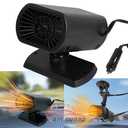 Car Heater, Car Heater Fan with 200W 12V Fast Heating Hot Wind Blowing Windshield Defrost Defogger for for Vehicle Winter Driving Black