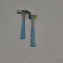 8oz Hammer, 2-Piece Small Claw Hammer & Rubber Mallet Hammer Mini Hammer Set (Blue)
