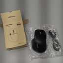 TECKNET Wireless Mouse, Bluetooth Mouse (BT5.3/5.0 & 2.4G) Rechargeable Ergonomic Optical Mouse with 6 Adjustable DPI, Side Scroll, Quiet Clicks, USB A Receiver, 7 Buttons, Wide Compatibility - Black