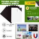 Magnet Sheets for Pictures 5x7 (Bulk Pack of 40),Magnetic Adhesive Sheets,Photo Magnets for Home/Classroom,DIY Magnets for Teachers