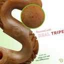 Benebone Tripe Bone Durable Dog Chew Toy for Aggressive Chewers, REAL Beef, Made in USA, Medium
