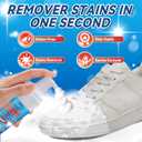 2 x Shoe Cleaner, 100ml White Shoe Cleaner with Shoe Brush, Sneaker Cleaner Removes Dirt & Grime, Shoe Cleaning Kit Ideal for All Color and Material Footwear Including Leather, Knit, Canvas, Suede, Boots (Purple)