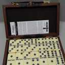 ERLLE - Premium Double 6 Dominoes Set, Classic Domino Game with Leather Case, Domino Set for Adults & Kids, Durable, Travel-Friendly, and Easy to Read Tiles