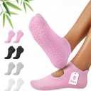 ALLIVE Pilates Socks with Grips for Women, Bamboo Breathable Non Slip Socks for Yoga, Barre, Studio, and Home Use