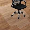 SHAREWIN Office Chair Mat for Hardwood Floors - 36"x47" Desk Chair Mats Home Floor Protector Heavy Duty - Easy Clean (47"x36" with lip, Clear for Hard Floor)