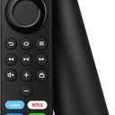 Voice Remote for FireStick(2nd/3rd Gen,Lite,HD),TV Stick 4K/Max(1st/2nd Gen),TV Cube, TV Remote for Some Hisense, TCL, Insignia Smart TVs (Black)