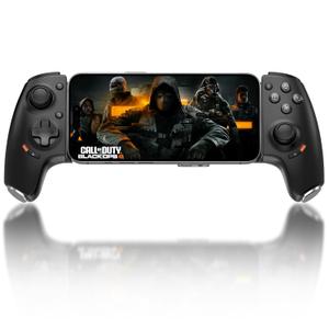 Joso Phone Controller for iPhone 15/16 Series & Android (USB-C), Mobile Gaming Controller with Hall Effect Joysticks/Hall Trigger/2 Mappable Buttons/3.5mm Audio Jack, Play COD, Cloud Game & More